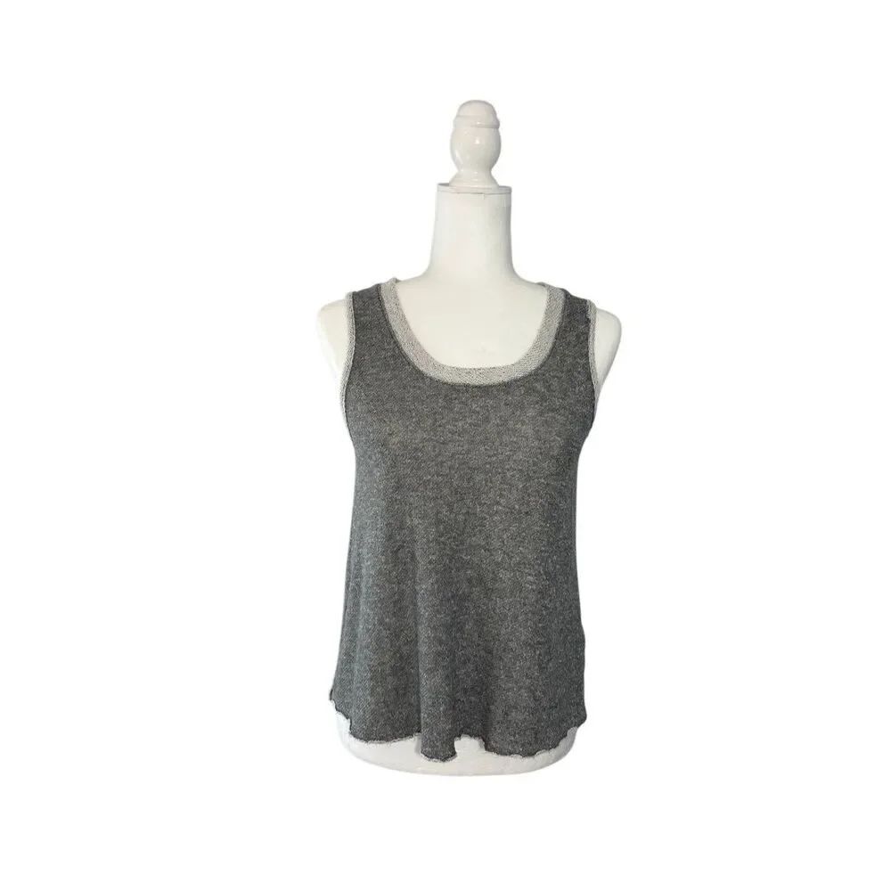 Urban Outfitters Ecote gray knit tank top with lace up back - S